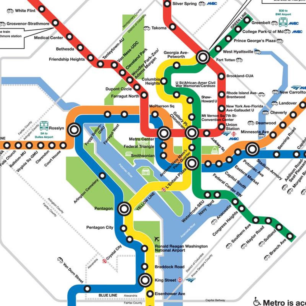 nou dc de metro mapa