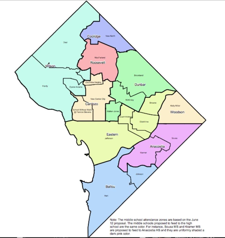 mapa de dc de primària de les escoles