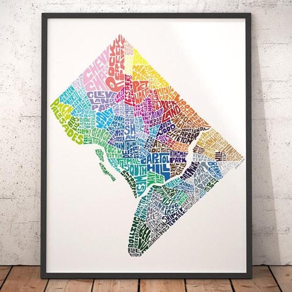 washington dc mapa de l'art