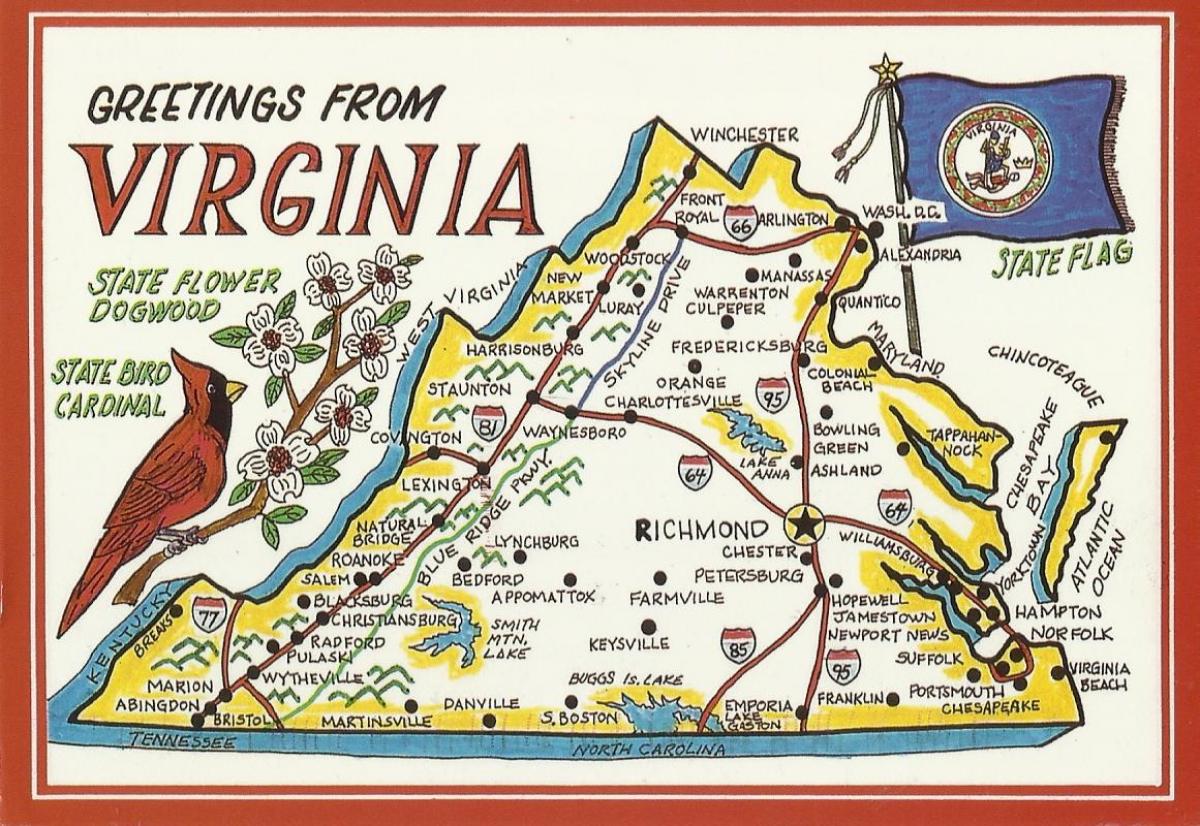 washington dc virginia mapa