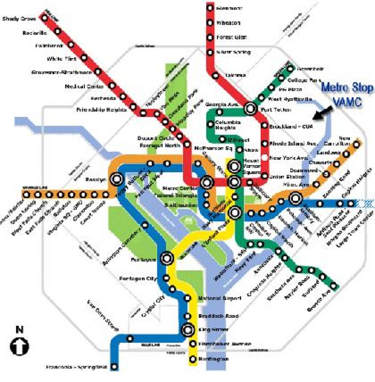 md metro mapa