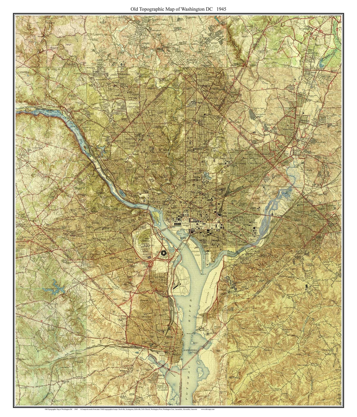 dc mapa topogràfic