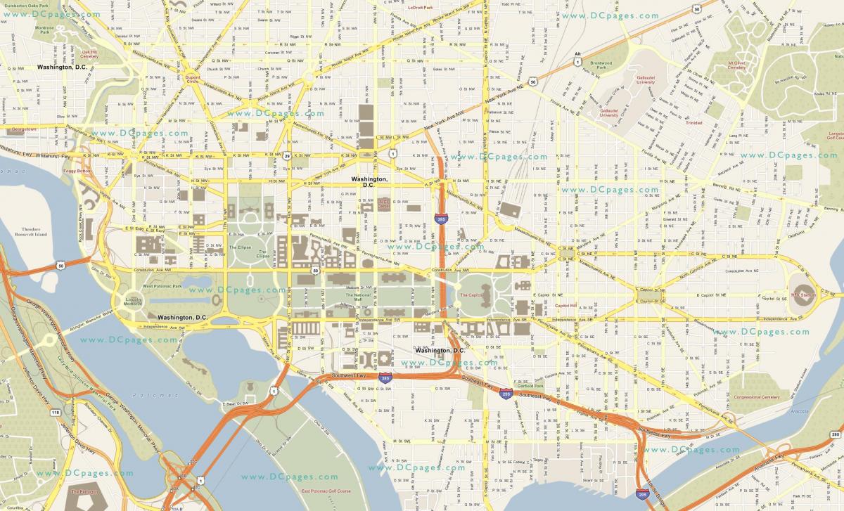 washington carrer mapa