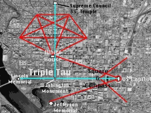 mapa de washington dc maçònica