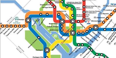 Nou dc de metro mapa