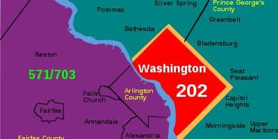 Dc codi postal mapa per barris