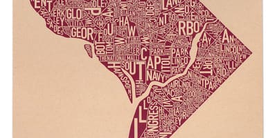 Mapa de dc barri mapa de l'art