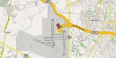 Mapa de la zona dulles