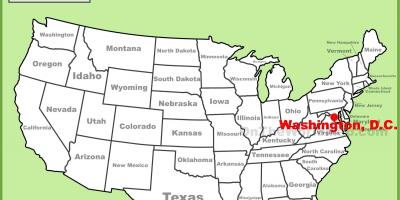 Washington dc situat estats units mapa