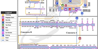 Washington iad mapa de l'aeroport