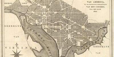 Mapa de mapa històric de washington dc