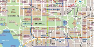 Dc national mall mapa