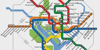 Dc plànol de metro planificador