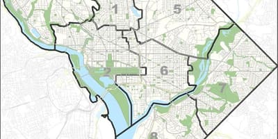 Mapa de washington dc aparcament gratuït