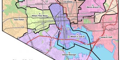 Mapa de washington dc districte