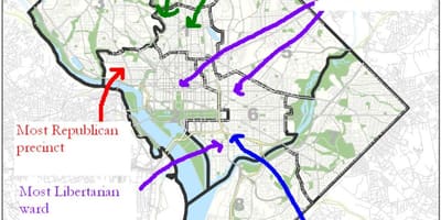 Mapa de washington dc política