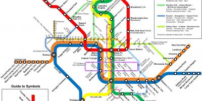 Washington metro autobús mapa