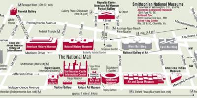 Washington museus mapa