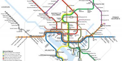 Washington transport públic mapa