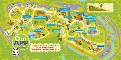 Nacional zoo de washington dc mapa